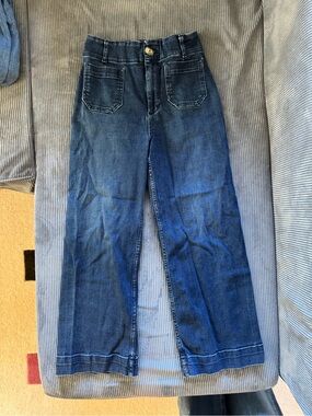Pilcro “the Skipper” Wide-Leg Cropped Jeans